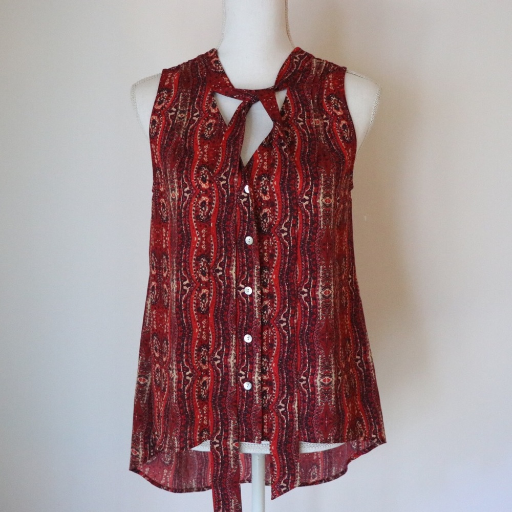 Sanctuary Burgundy Tank